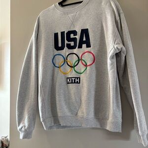 Kith for Team USA Olympic Gray Crewneck. Men’s XS. Like new!